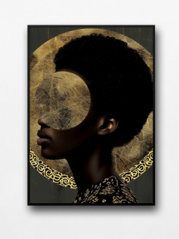 Framed poster - No eyes - Accueil | Oueso - Contemporary Afro Art