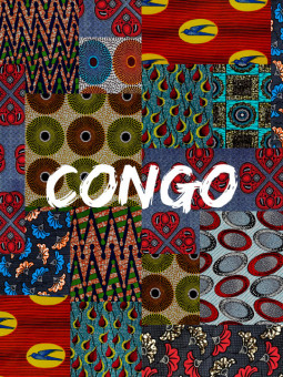 Affiche - Congo wax - Art mural | Oueso - Art Afro Contemporain