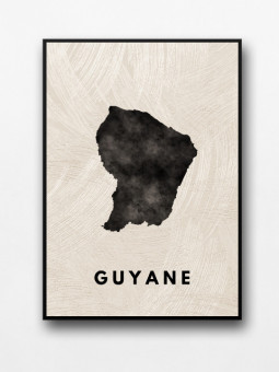 Affiche encadrée - Guyane - Accueil | Oueso - Art Afro Contemporain