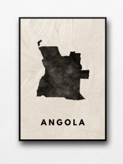 Affiche encadrée - Angola - Accueil | Oueso - Art Afro Contemporain