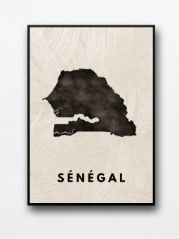 Affiche encadrée - Sénégal - Accueil | Oueso - Art Afro Contemporain