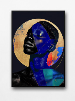 Affiche encadrée - Stelar - Accueil | Oueso - Art Afro Contemporain