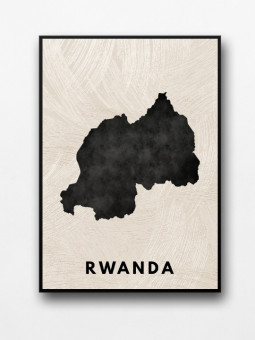 Framed posters - Rwanda - Accueil | Oueso - Contemporary Afro Art