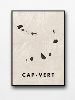Affiche encadrée - Cap-vert - Accueil | Oueso - Art Afro Contemporain