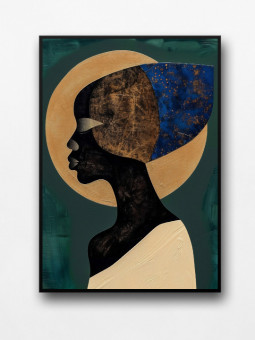 Affiche encadrée - Nyota - Accueil | Oueso - Art Afro Contemporain