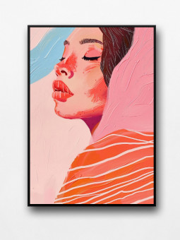 Framed poster - Volcie - Accueil | Oueso - Contemporary Afro Art