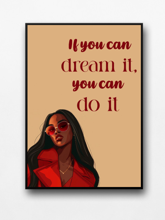 Affiche encadrée - Dream it-Accueil-OUESO