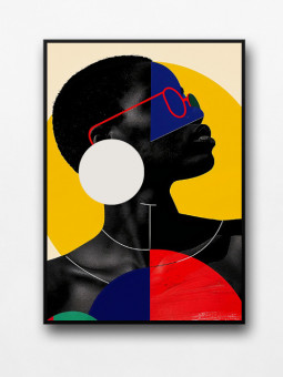 Framed poster - Samaria - Accueil | Oueso - Contemporary Afro Art