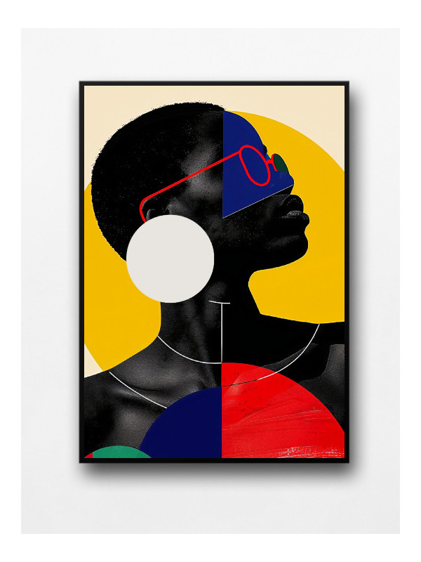 Affiche encadrée - Samaria - Accueil | Oueso - Art Afro Contemporain