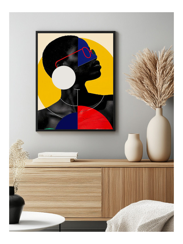 Affiche encadrée - Samaria - Accueil | Oueso - Art Afro Contemporain