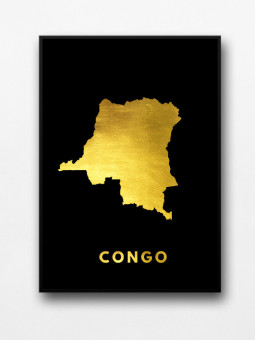 Affiche encadrée - Congo Kinshasa - Accueil | Oueso - Art Afro Cont...