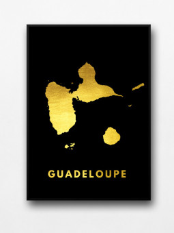 Affiche encadrée - Guadeloupe - Accueil | Oueso - Art Afro Contempo...