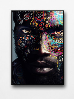 Framed poster - Kwame - Accueil | Oueso - Contemporary Afro Art