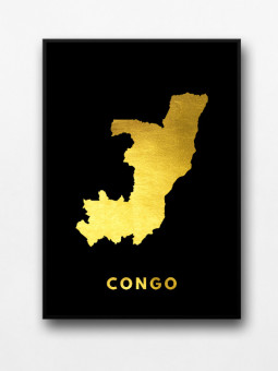 Affiche encadrée - Congo Brazzaville - Accueil | Oueso - Art Afro C...