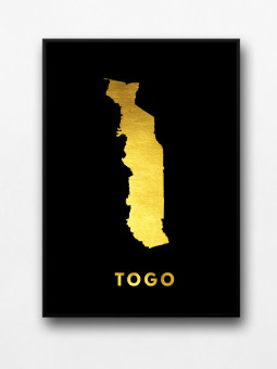 Affiche encadrée - Togo - Accueil | Oueso - Art Afro Contemporain