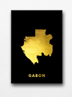 Affiche encadrée - Gabon - Accueil | Oueso - Art Afro Contemporain