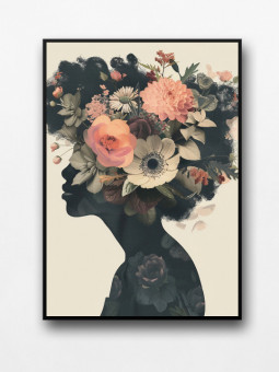 Framed poster - bouquet of flowers - Accueil | Oueso - Contemporary...