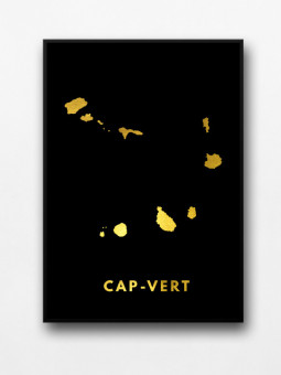 Affiche encadrée - Cap-vert - Accueil | Oueso - Art Afro Contemporain
