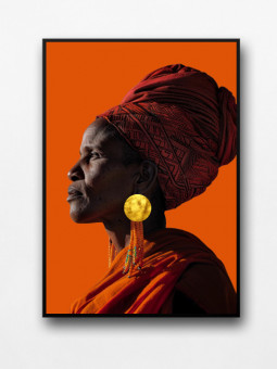 Framed poster - Wisdom - Accueil | Oueso - Contemporary Afro Art