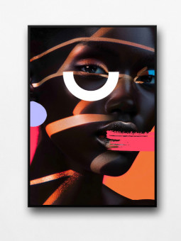 Framed poster - Adinkra - Accueil | Oueso - Contemporary Afro Art