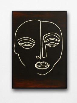 Framed poster - Omale - Accueil | Oueso - Contemporary Afro Art