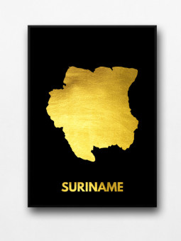 Affiche encadrée - Suriname - Accueil | Oueso - Art Afro Contemporain