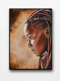 Affiche encadrée - Woman tribe - Accueil | Oueso - Art Afro Contemp...