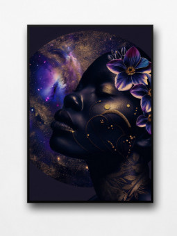 Framed poster - Stars - Accueil | Oueso - Contemporary Afro Art