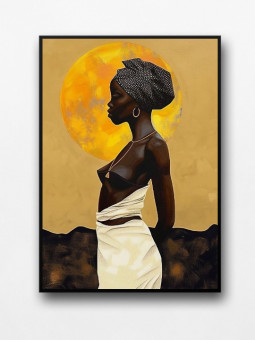 Affiche encadrée - Chale - Accueil | Oueso - Art Afro Contemporain