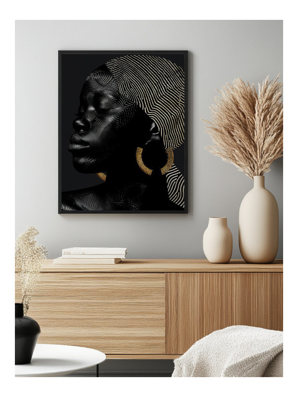 Affiche encadrée - Niagale - Accueil | Oueso - Art Afro Contemporain