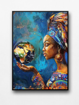 Affiche encadrée - Suyuki - Accueil | Oueso - Art Afro Contemporain