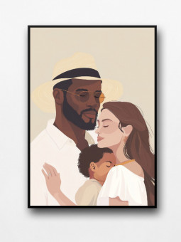 Framed poster - New area - Accueil | Oueso - Contemporary Afro Art
