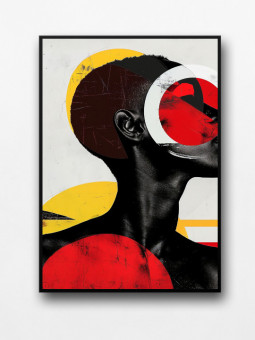 Affiche encadrée - Ousmane - Accueil | Oueso - Art Afro Contemporain