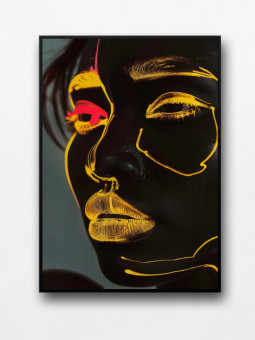 Framed poster - Malaika - Accueil | Oueso - Contemporary Afro Art