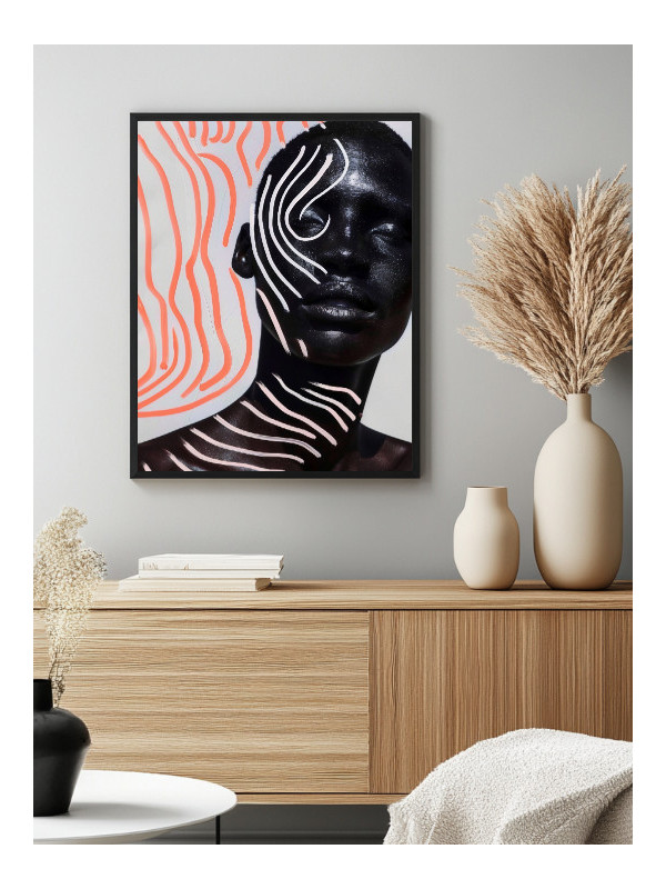 Affiche encadrée - AFROFUTURISM Boma - Accueil | Oueso - Art Afro C...