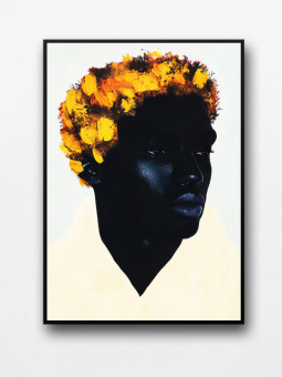 Framed poster - Bantu Caesar - Accueil | Oueso - Contemporary Afro Art