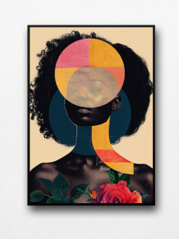 Framed poster - Shana - Accueil | Oueso - Contemporary Afro Art