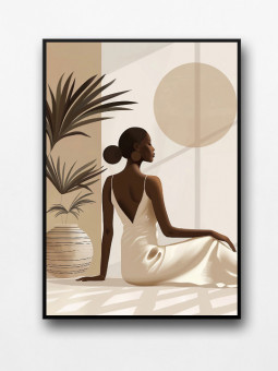 Framed posters - Masika - Accueil | Oueso - Contemporary Afro Art