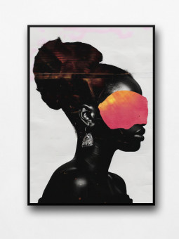 Affiche encadrée - Vera - Accueil | Oueso - Art Afro Contemporain