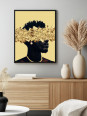 Framed poster - Oba - Accueil | Oueso - Contemporary Afro Art