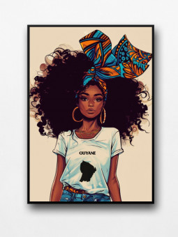 Framed poster - Miss Guyane - Accueil | Oueso - Contemporary Afro Art