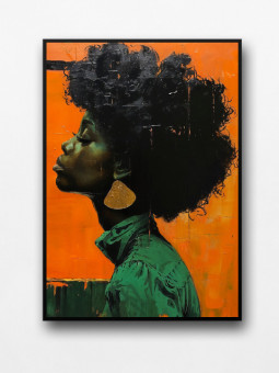 Affiche encadrée - Atarah - Accueil | Oueso - Art Afro Contemporain
