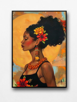 Affiche encadrée - Bonita - Accueil | Oueso - Art Afro Contemporain