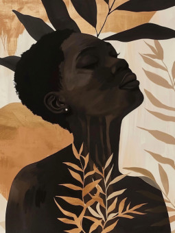 Poster - Amina - Accueil | Oueso - Contemporary Afro Art