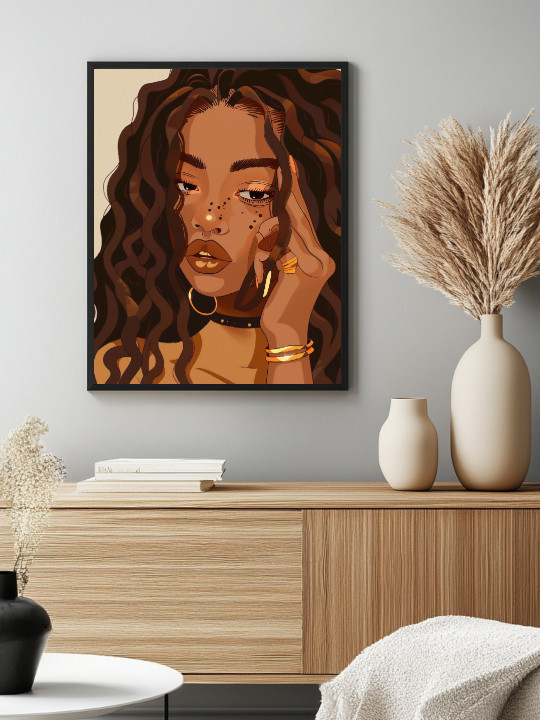Framed poster - Tiwa-Accueil-OUESO