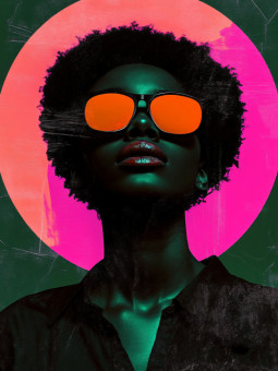Affiche - Electro sun - Accueil | Oueso - Art Afro Contemporain