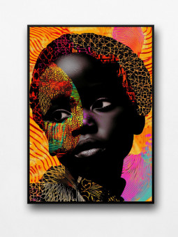 Framed poster - Mawissa - Accueil | Oueso - Contemporary Afro Art