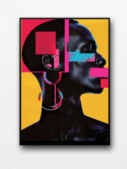 Affiche encadrée - Folarin - Accueil | Oueso - Art Afro Contemporain