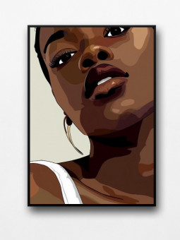 Framed posters - Paola - Accueil | Oueso - Contemporary Afro Art