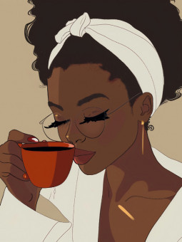 Poster - Lindsey - Accueil | Oueso - Contemporary Afro Art